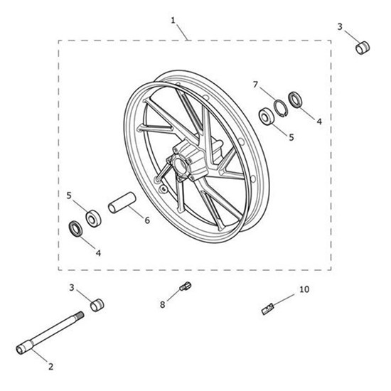 Bild von Front Wheel Assembly