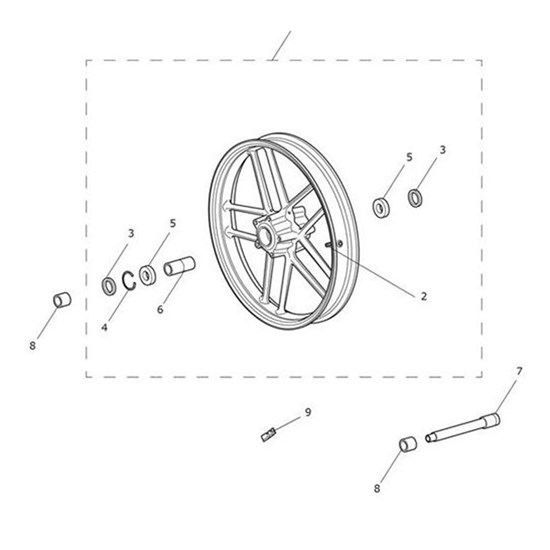 Bild von Front Wheel Assembly