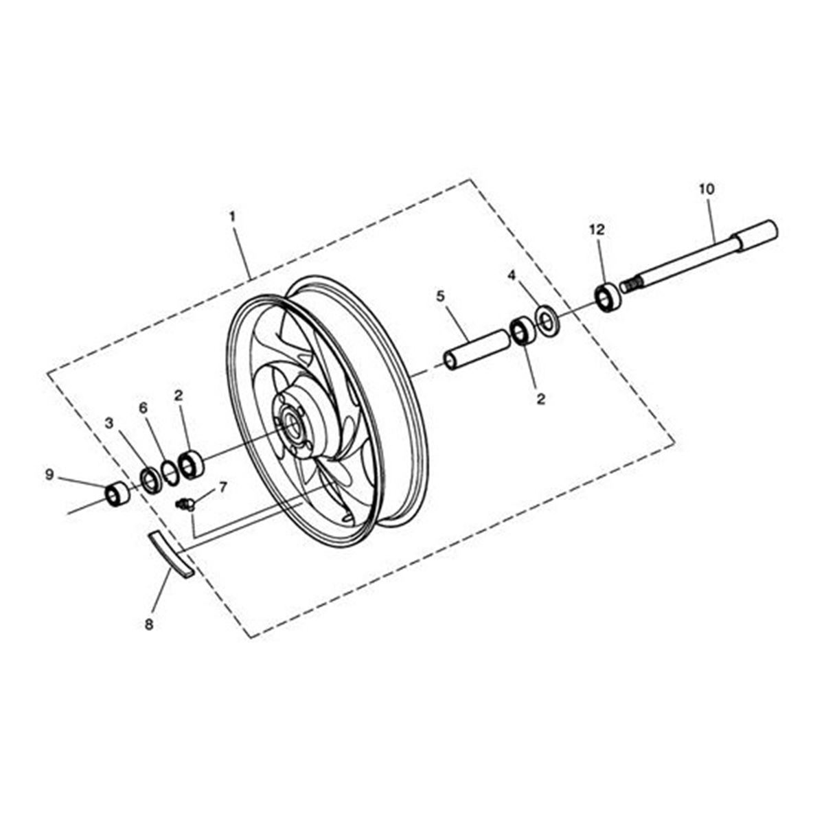 Picture of Front Wheel Assembly