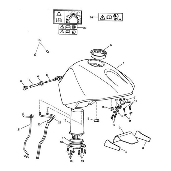 Bild von Fuel Tank & Heat Pad Assy