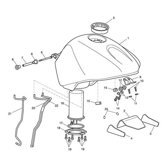 Bild von Fuel Tank & Heat Pad Assy