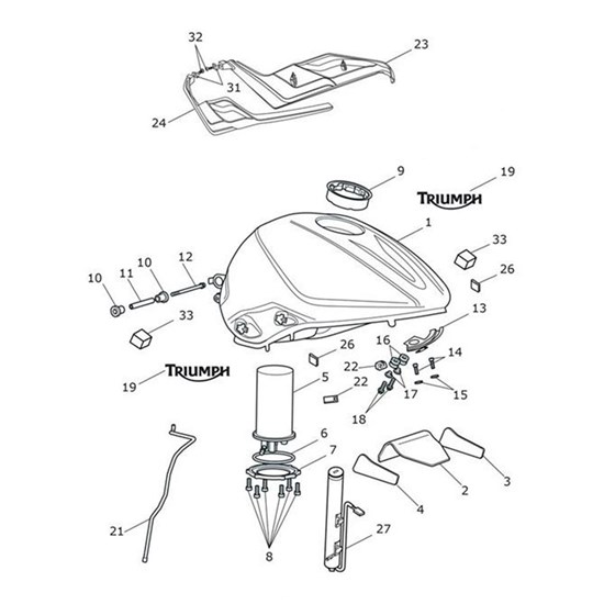 Bild von Fuel Tank Assembly, Carbon Black