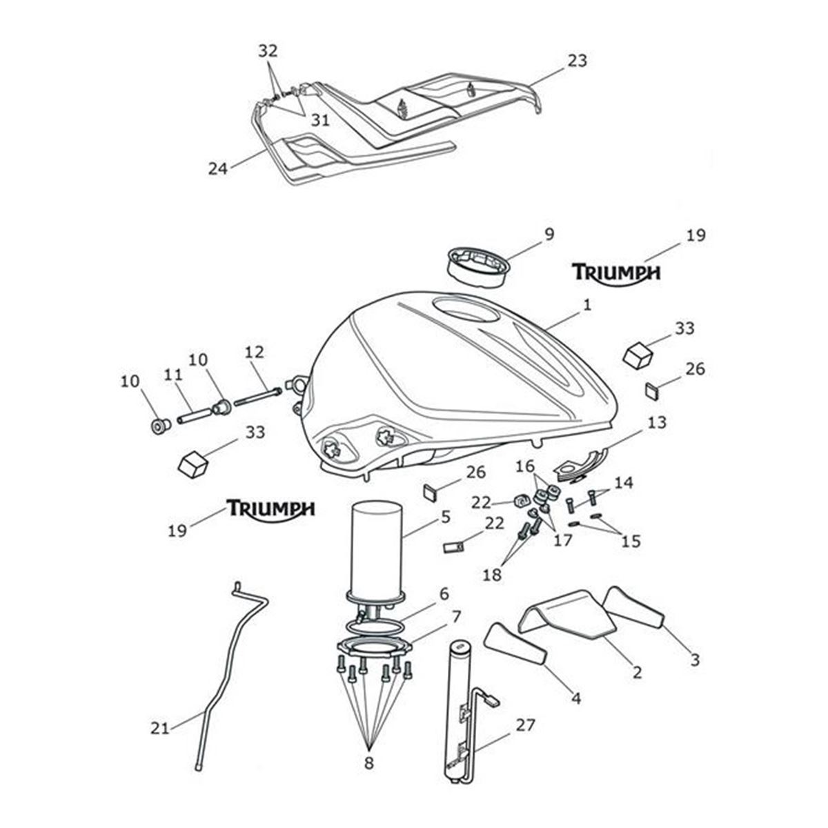 Bild von Fuel Tank Spares Assembly