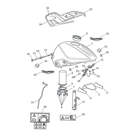 Bild von Fuel Tank Spares Assy