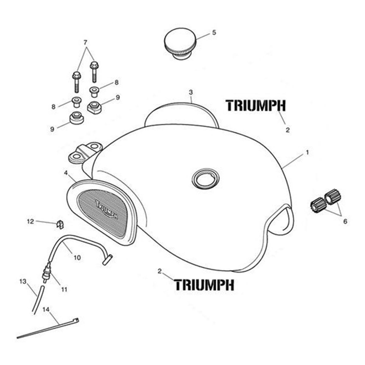 Bild von Fuel Tank Spares Assy