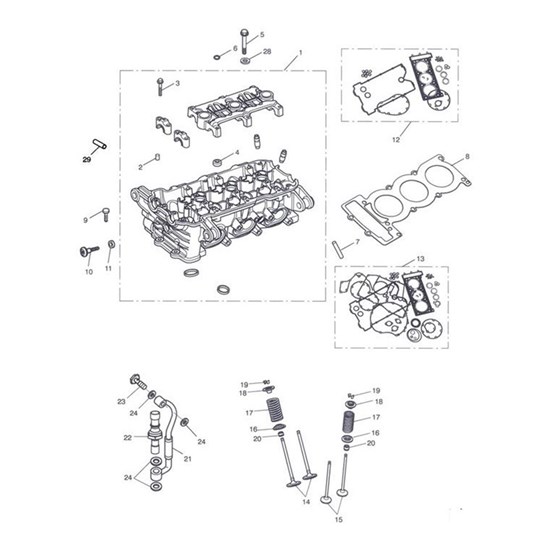 Bild von GASKET KIT, HEAD,T695NA/T595NJ