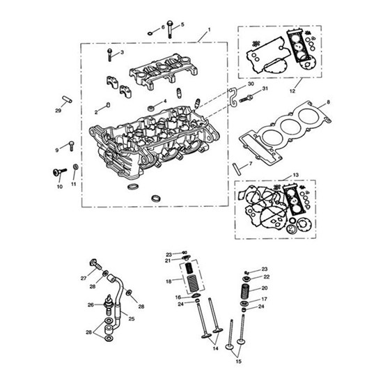 Bild von GASKET KIT,HEAD,T595NT