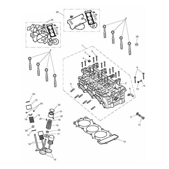 Bild von Gasket, 3 Cyl Head