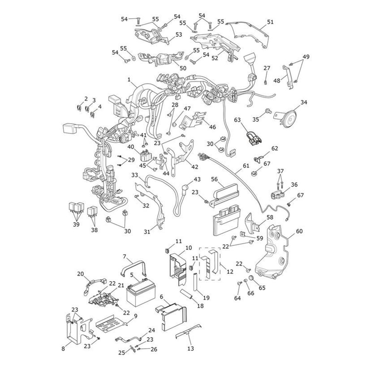 Bild von Gasket, Battery Cover