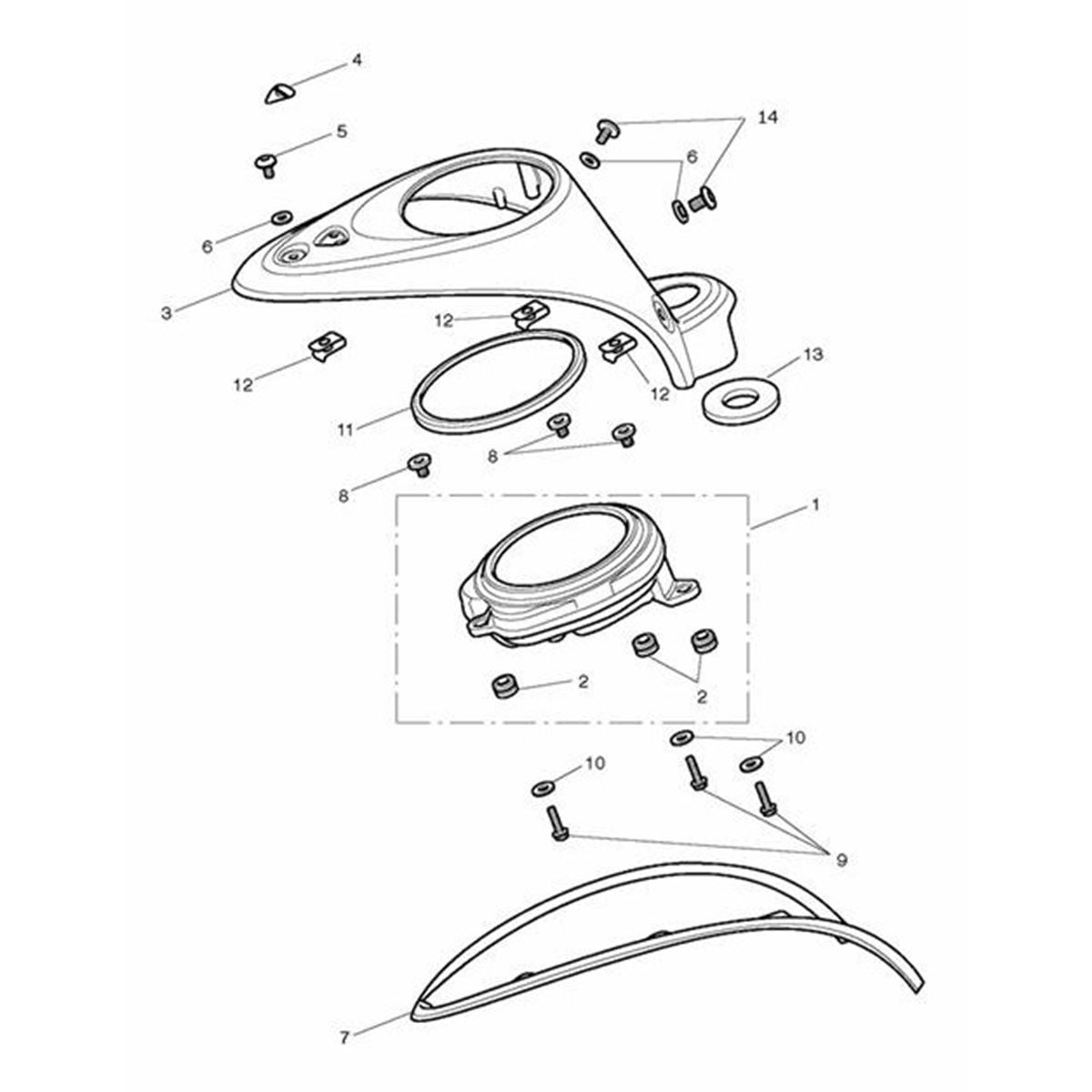 Bild von Gasket, Extruded, Nacelle, 885mm