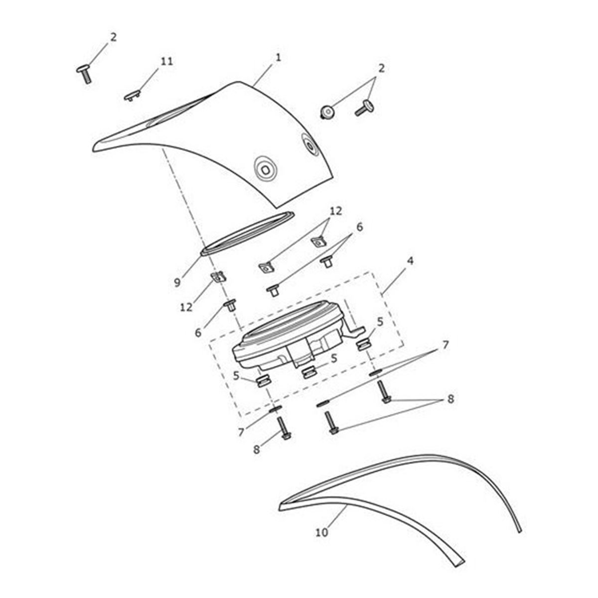 Bild von Gasket, Instrument Assy