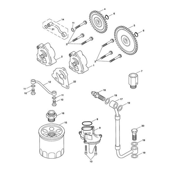 Bild von Gasket, Oil Pump, 0.5mm