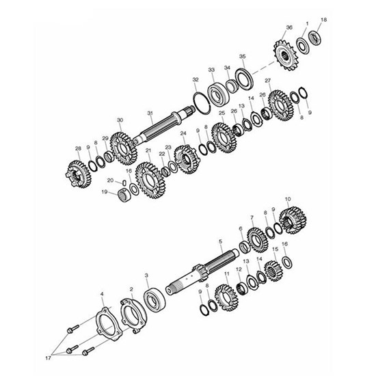 Bild von Gear, Output 1st, 34T