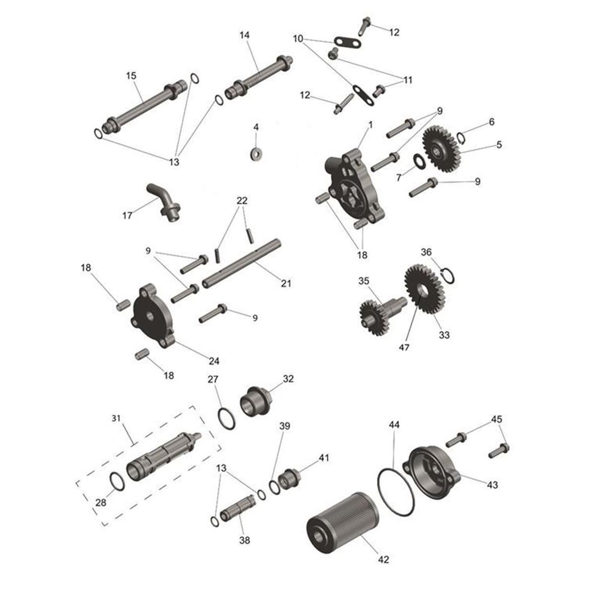 Bild von Gear Pump, Oil Driven