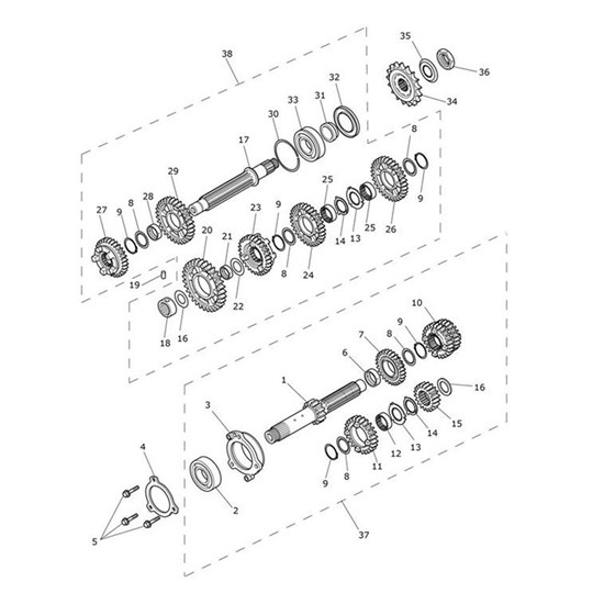 Bild von Gearbox, Input, Assy