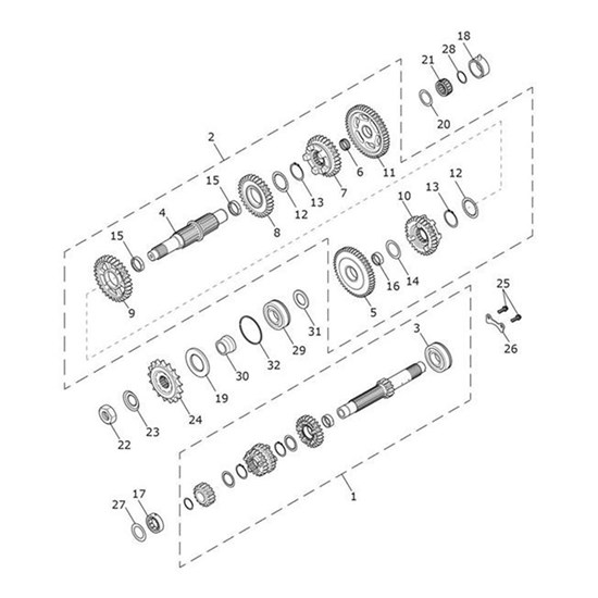 Bild von Gearbox Assembly, Output, 5 Speed