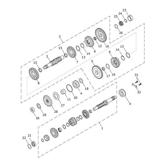 Bild von Gearbox Assy, Input, 6 Speed