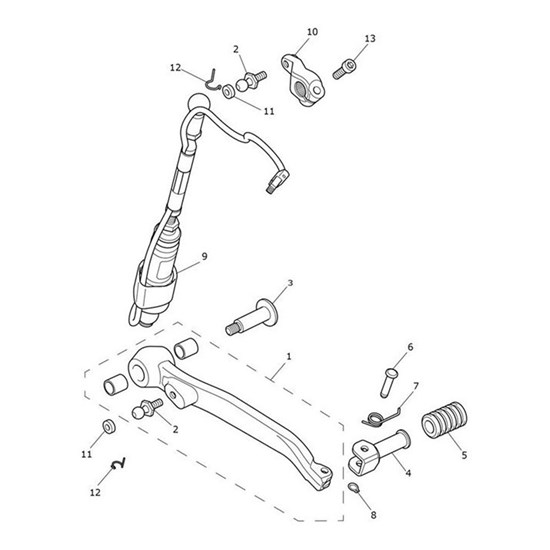 Bild von Gearchange Pedal Assembly