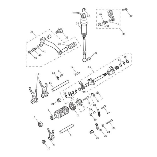 Bild von Gearchange Pedal Assembly