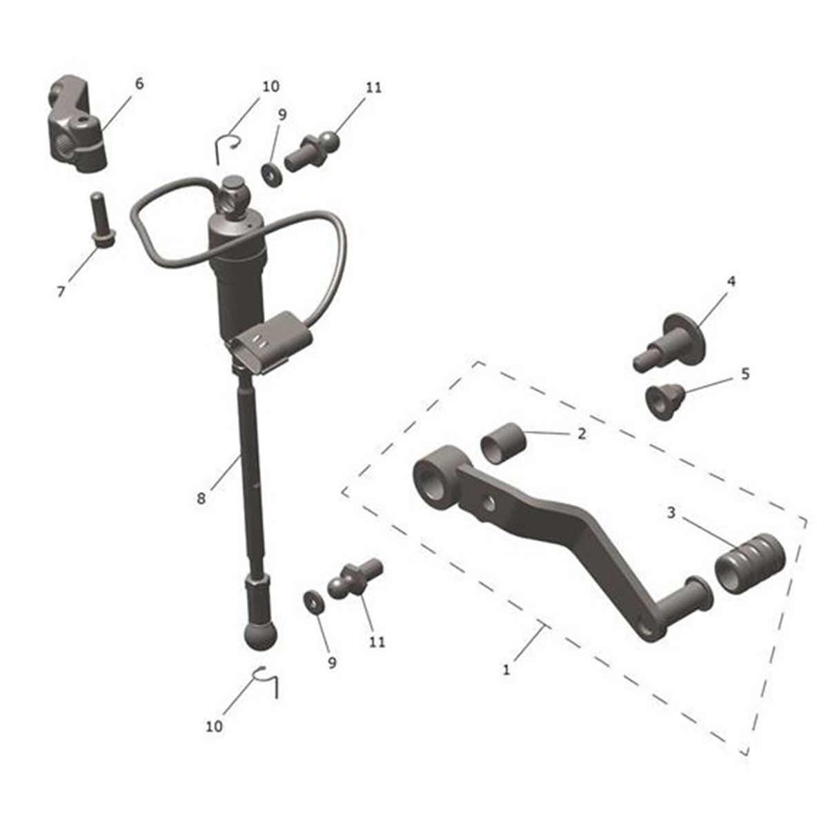 Bild von Gearchange Pedal Assembly