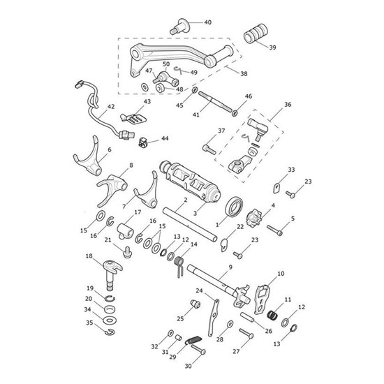 Bild von Gearchange Pedal Assy