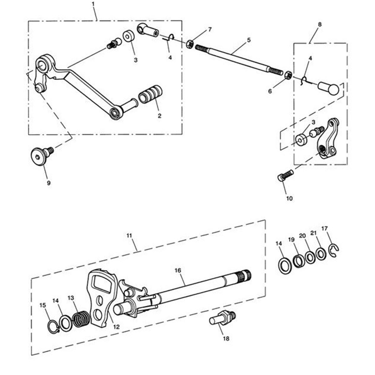 Bild von Gearchange Pedal Assy