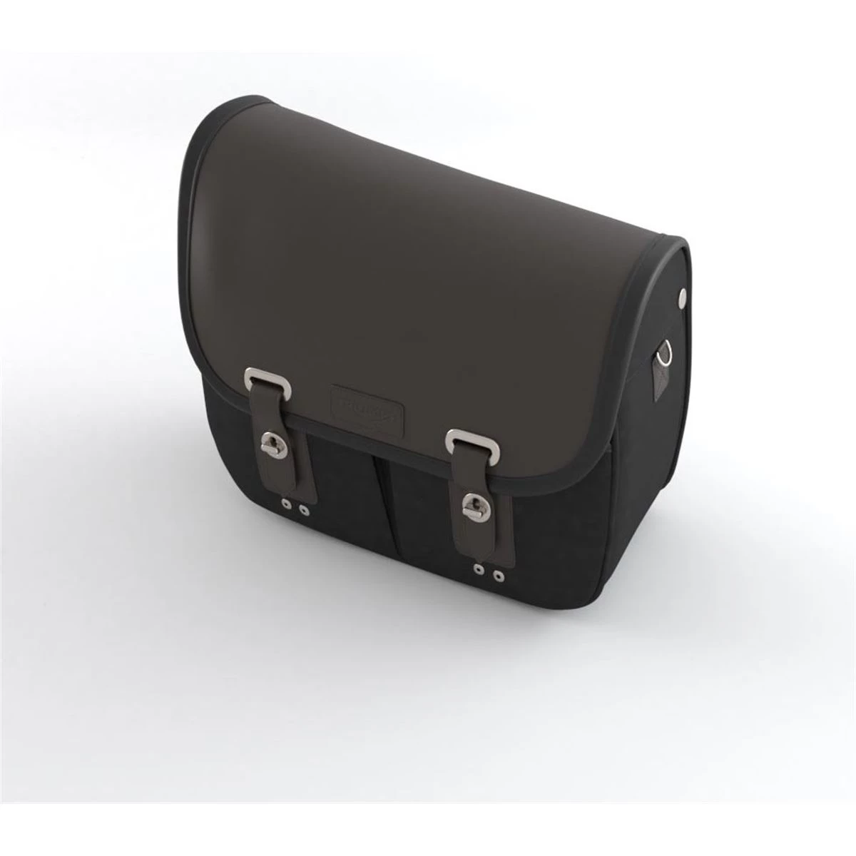 Triumph Gepäcktasche aus gewachster Baumwolle Leder Links