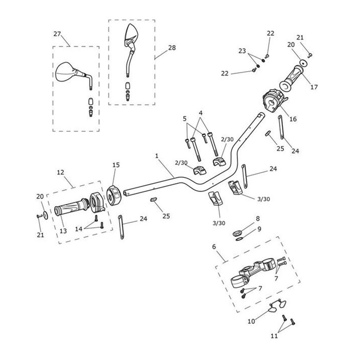 Bild von Grip, Handlebar, RH