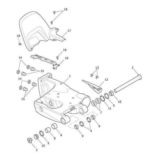 Bild von Guard, Swingarm, Black