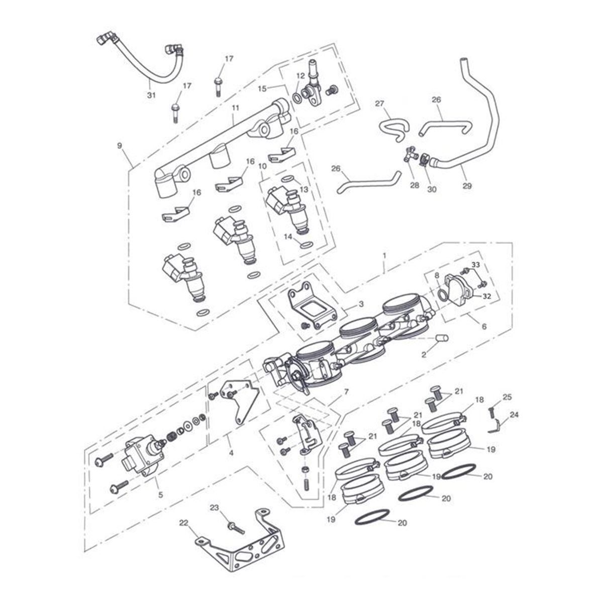 Bild von HALTERUNG LEERLAUFSCHRITTMOTOR