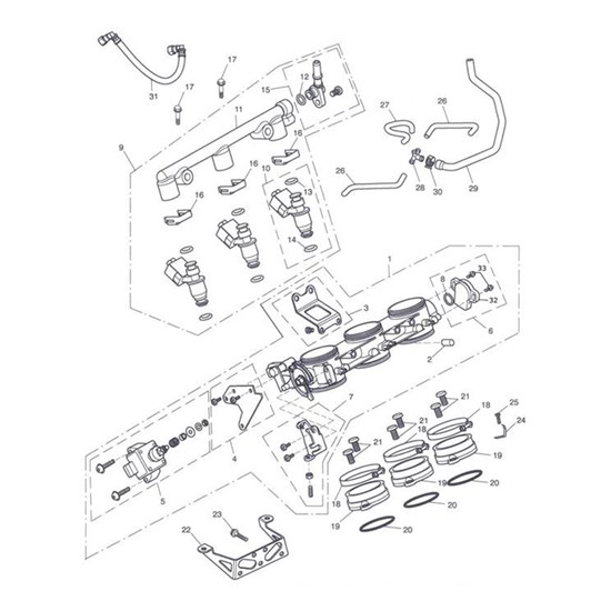 Bild von HALTERUNG LEERLAUFSCHRITTMOTOR