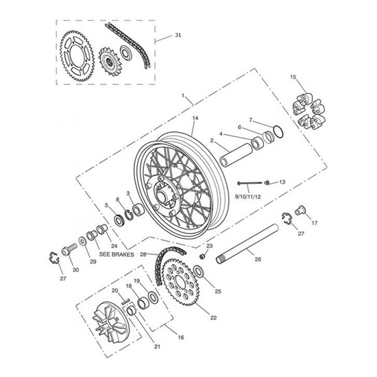 Bild von HINTERRAD, BAUGRUPPE