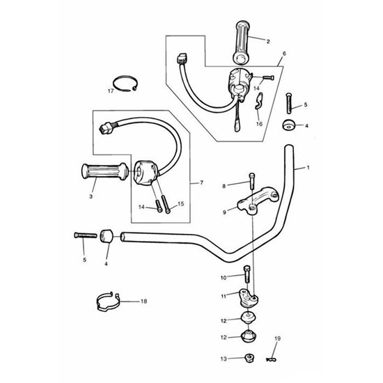 Bild von HOLDER, HANDLEBAR, BOTTOM