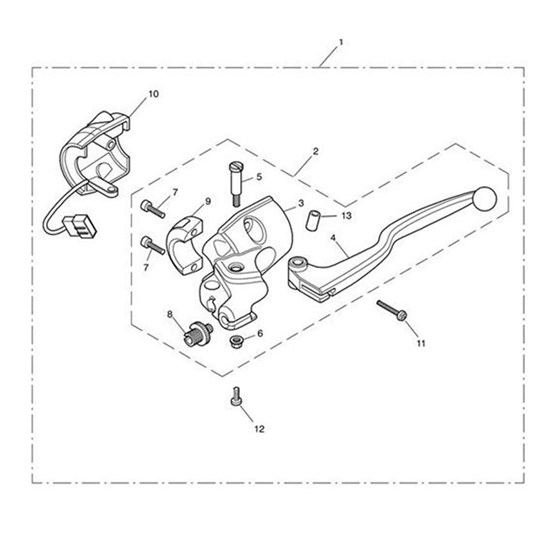 Bild von HOUSING,CLUTCH LEVER