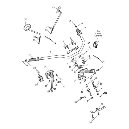 Bild von Handlebar, 25.4, Chromed