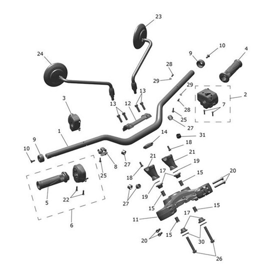 Bild von Handlebar, Aluminium, Black