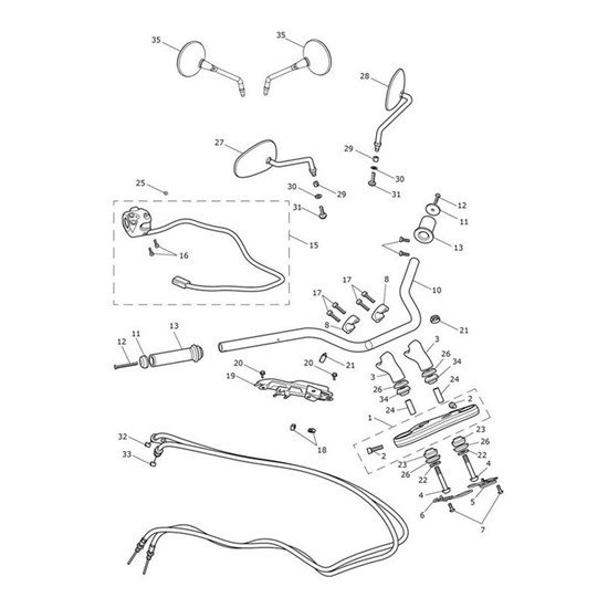 Bild von Handlebar, Flat, Od 25.4