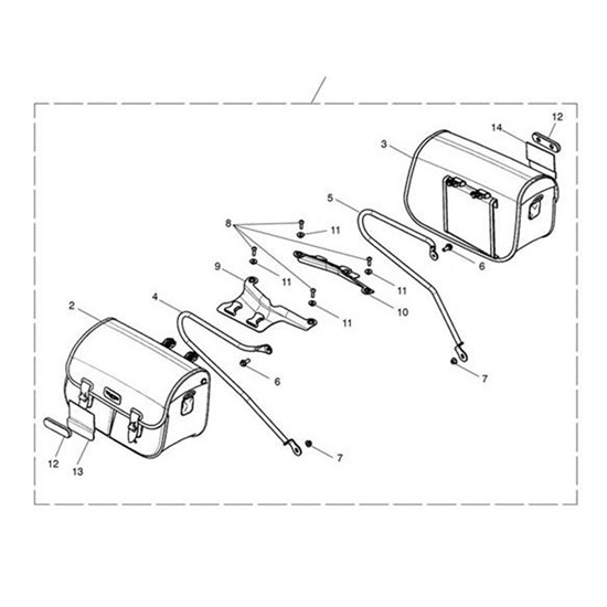 Bild von Harness, RH, Pannier