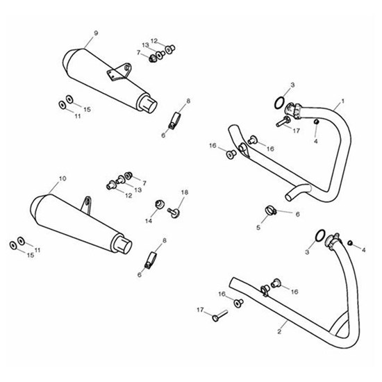 Bild von Header Assy, LH, Chromed