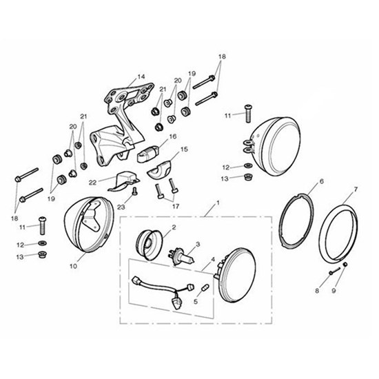 Bild von Headlight, LH, Dip