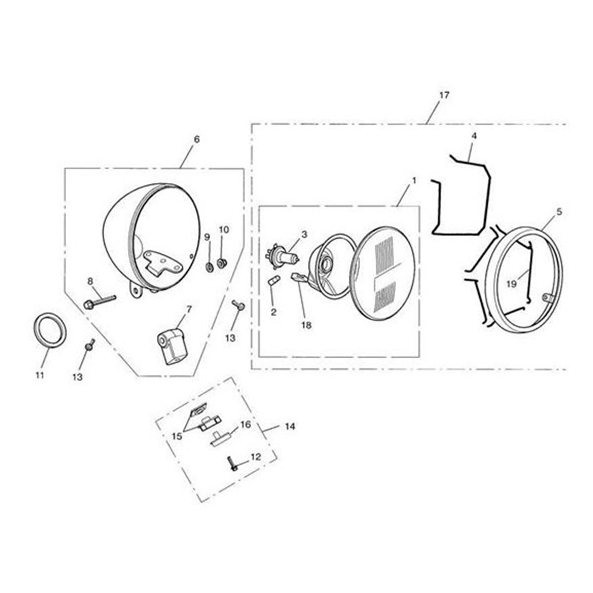 Bild von Headlight Assy, Bowl