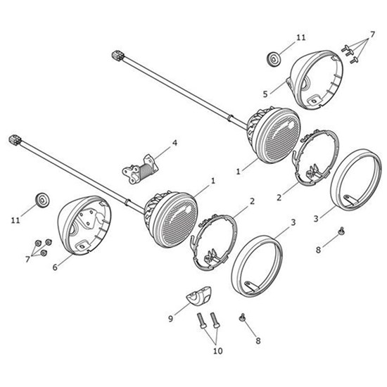 Bild von Headlight Bowl, LH, Carbon Black