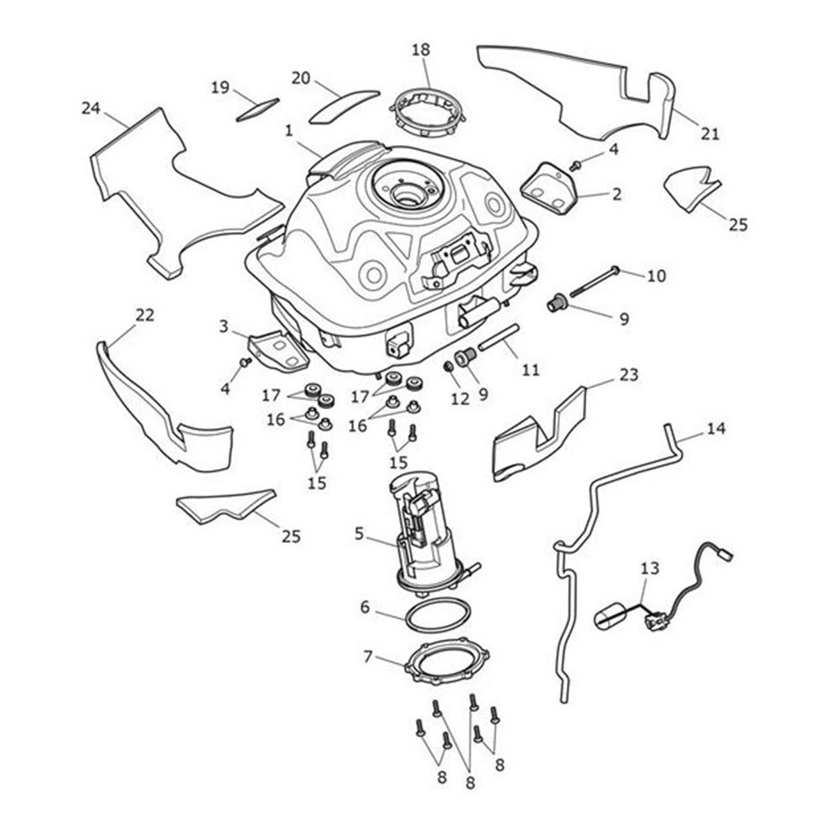 Bild von Heat Pad, Fuel Tank, Corner