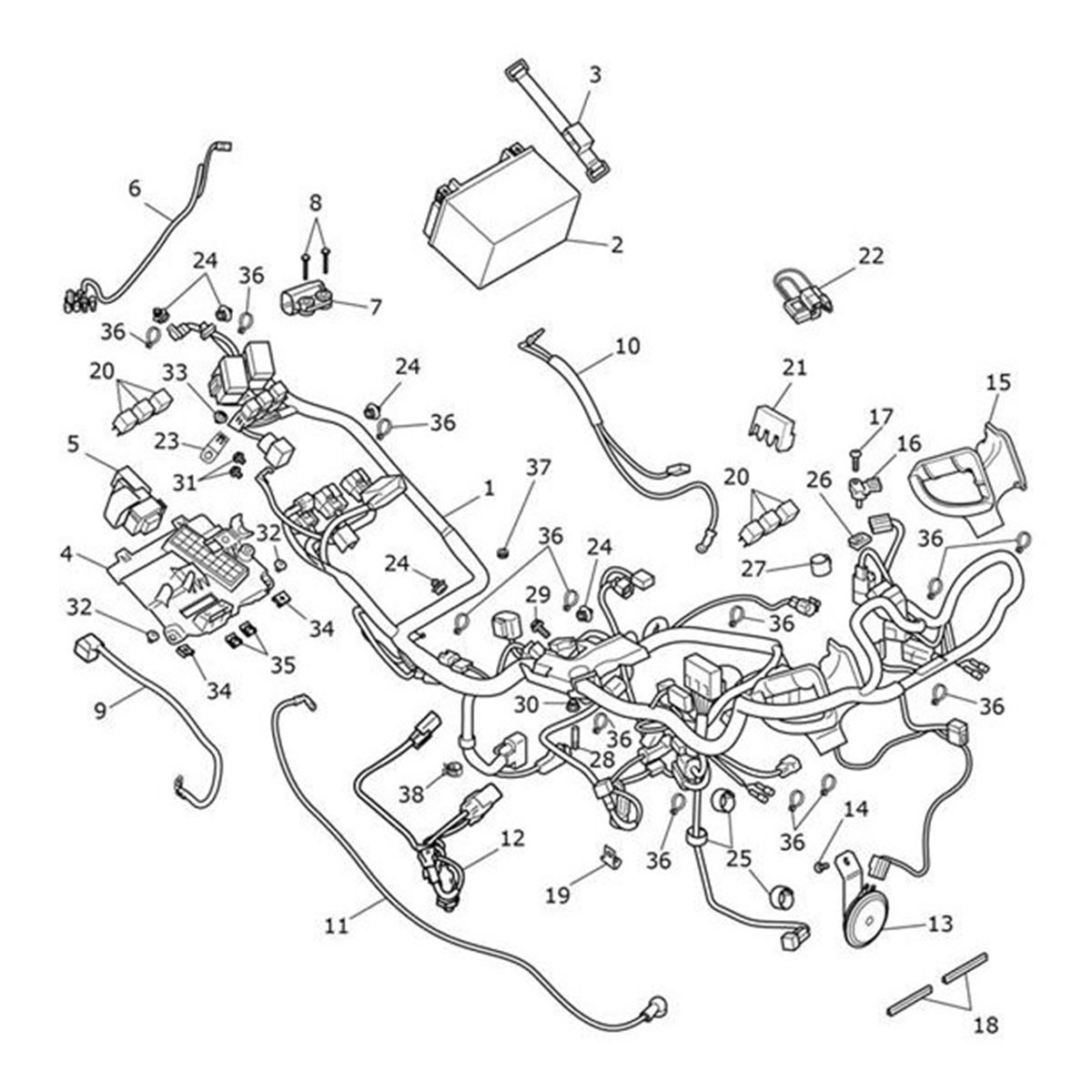 Bild von Horn Assy, 440HZ