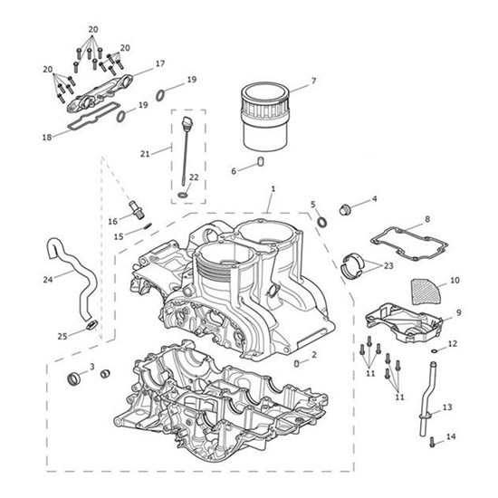 Bild von Hose, Breather, Crankcase