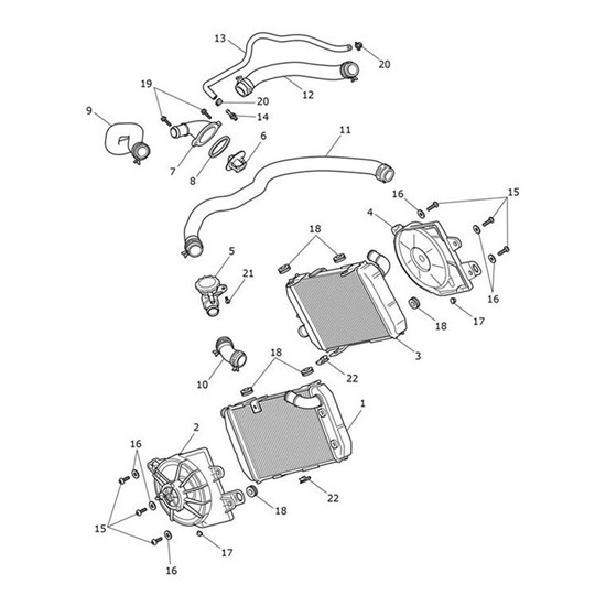 Bild von Hose, Coolant, Radiator, Link