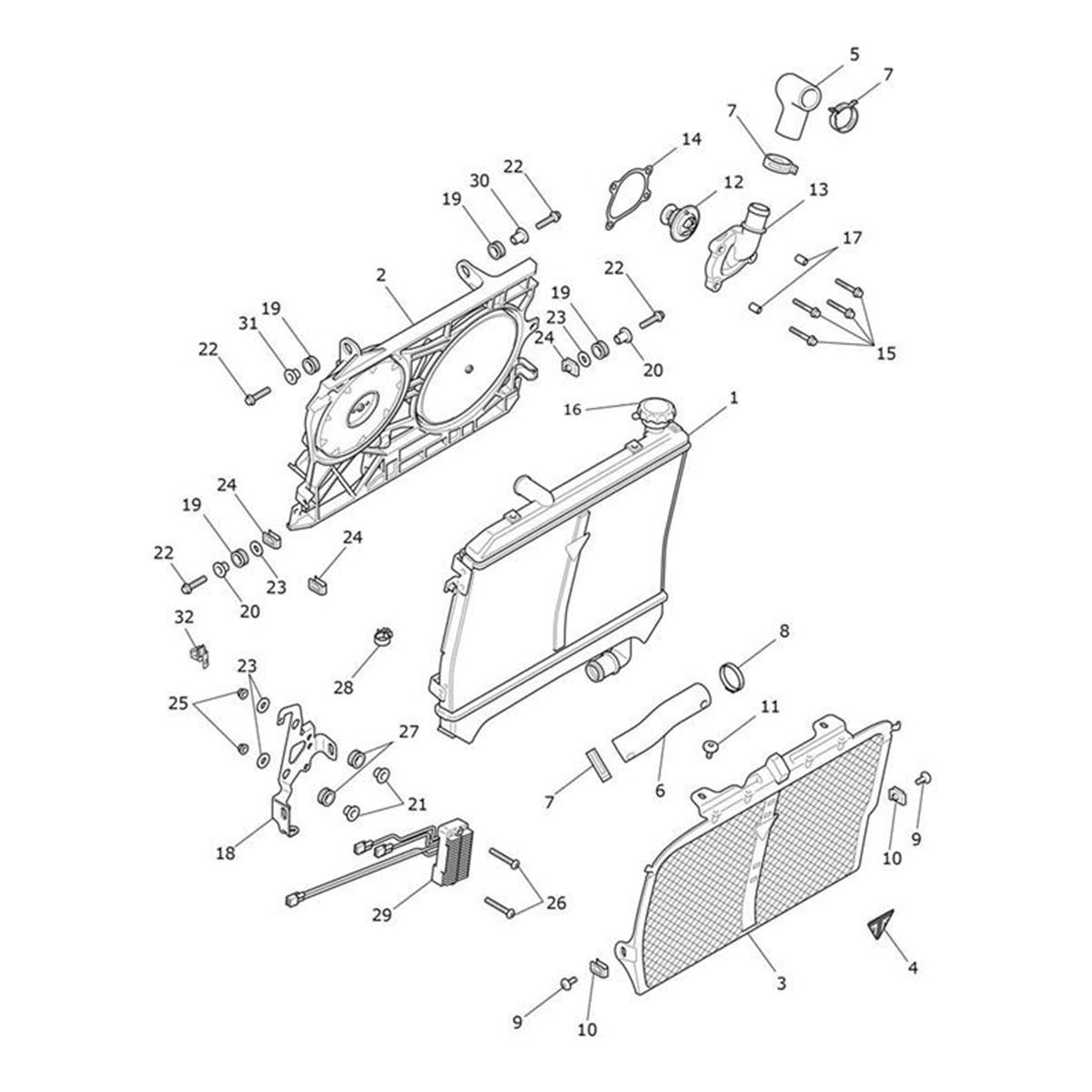 Bild von Hose, Coolant, Radiator Inlet