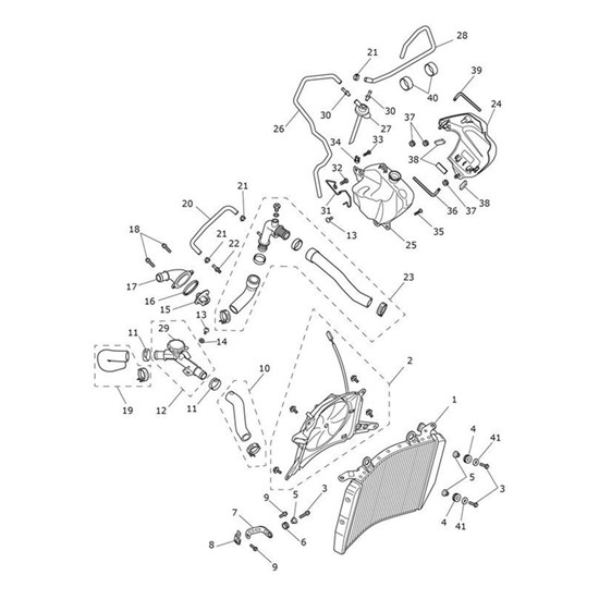 Bild von Hose, Coolant, Thermostat Outlet