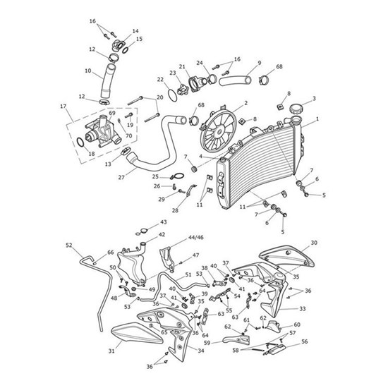 Bild von Hose, Cyl Head to Radiator