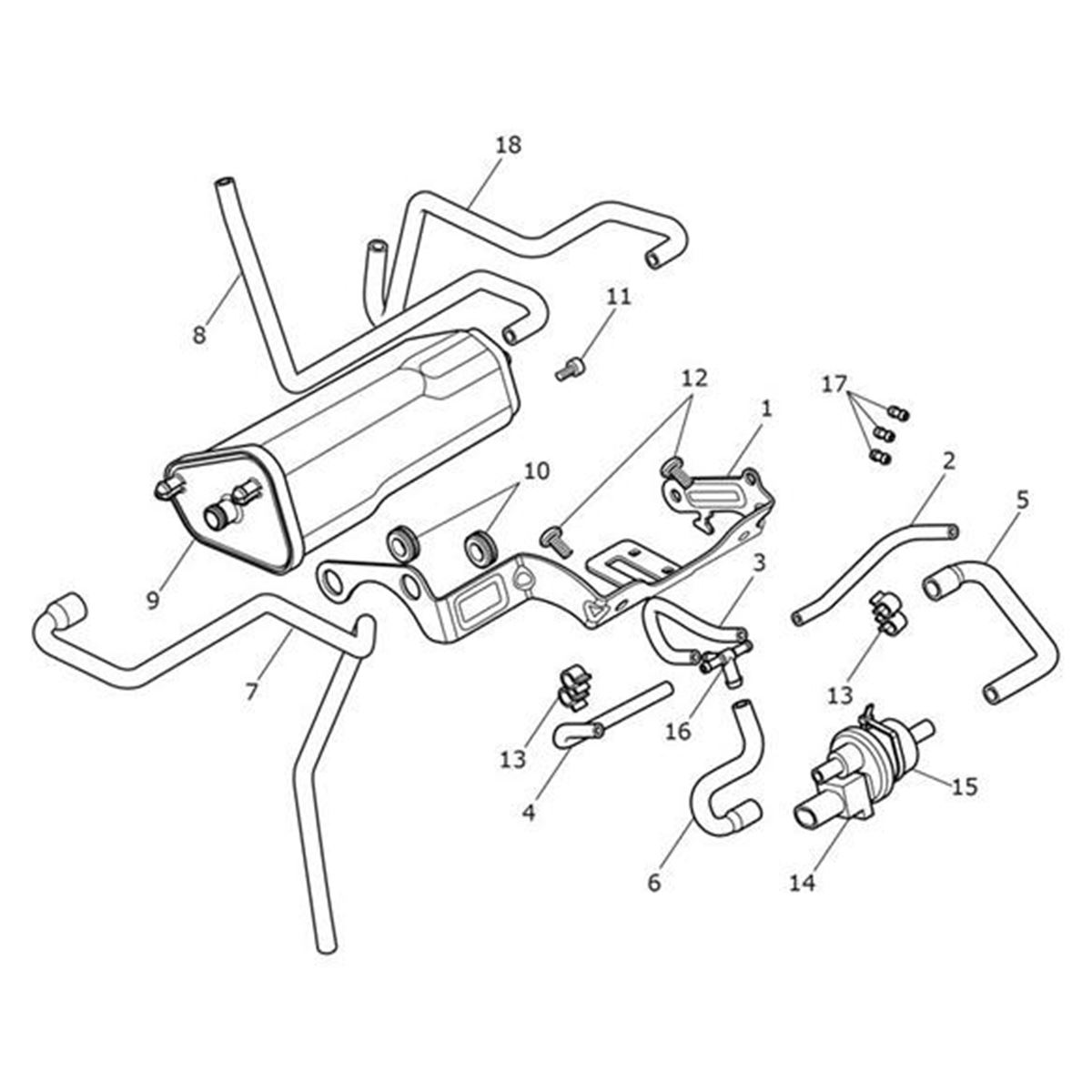 Bild von Hose, Evap, Fuel Tank